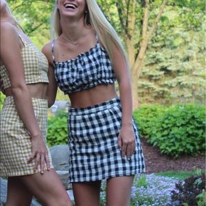 Forever 21 checkered two piece